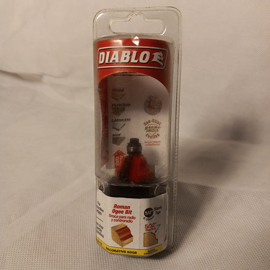 Diablo roman ogee router bit 1/4 shank tige 5/32 radius